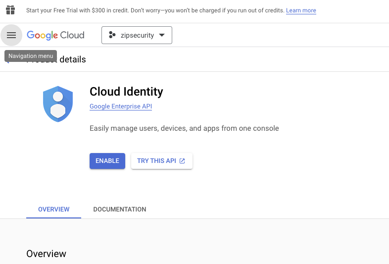 Cloud Identity API