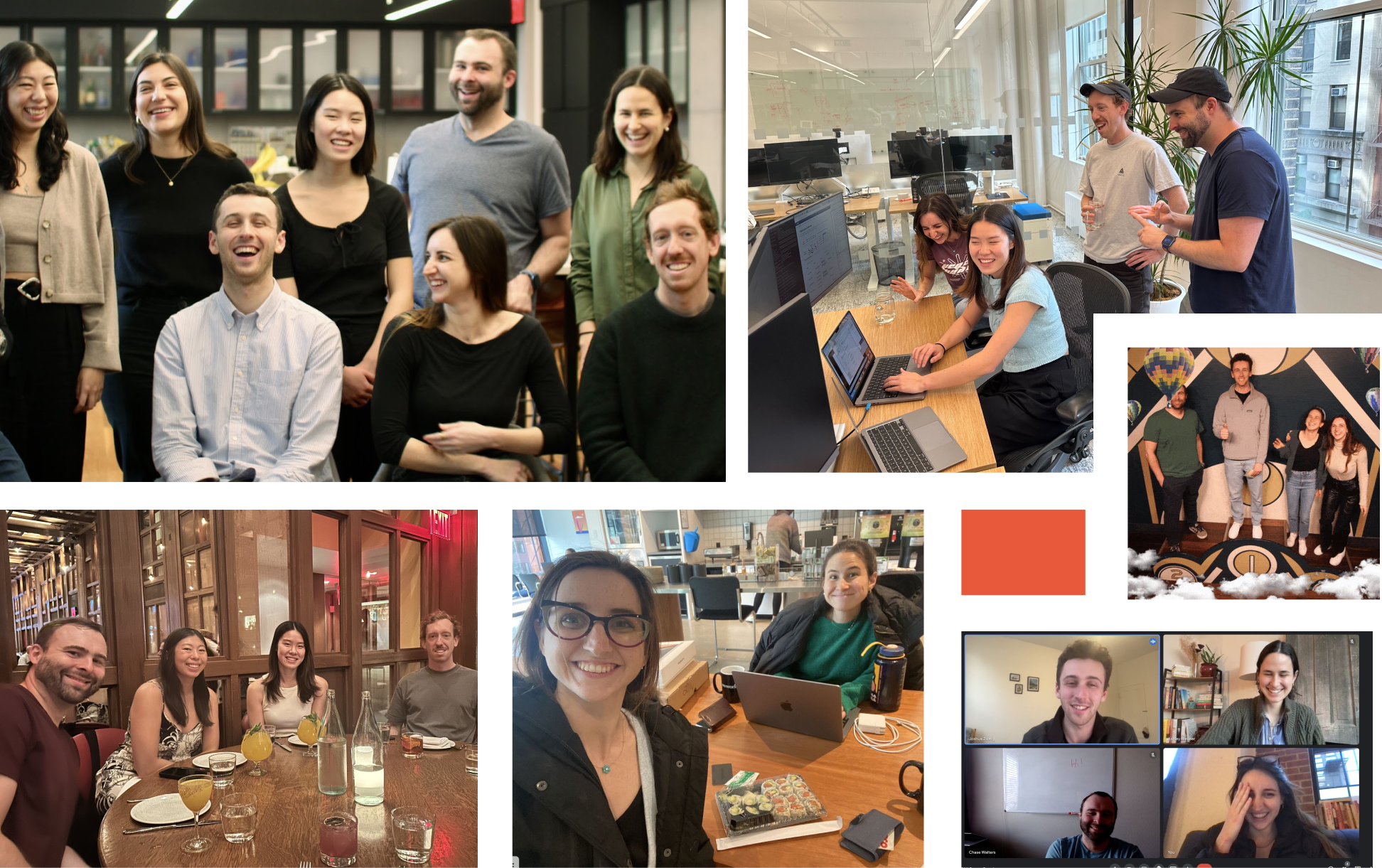 Collage of the Zip team
